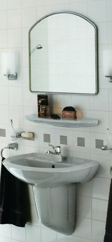 Ideal Standard Noblesse 50 cm Keramik-Ablage Ablegeplatte Badablage Manhattan-Grau