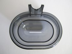 Trevi Deluxe Shampoobehälter Kunststoff-Schale Ablage Grau transparent