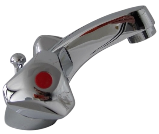 IDEAL STANDARD Euroflow Zweigriff Waschtischarmatur Chrom Hochdruckarmatur, klassische Badarmatur, Chrom Armatur Bad, Badezimmerarmatur, Lavabo Armatur, Waschbecken Zweigriffarmatur