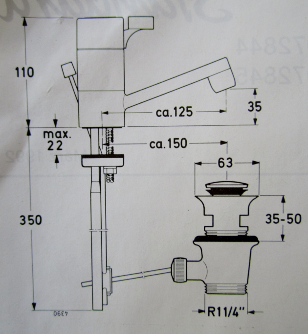 IDEAL STANDARD Ceralin Waschbeckenarmatur WEISS