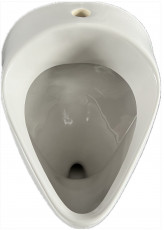 DELTA Urinal Pissoir Pissuar Zulauf von oben Manhattan-Grau