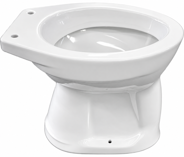 NOVO-BOCH Stand-WC Abgang Boden AO innen senkrecht WEISS Toilette Klosett WC-Becken Standtoilette Flachspüler Bodenabgang Bodenanschluss