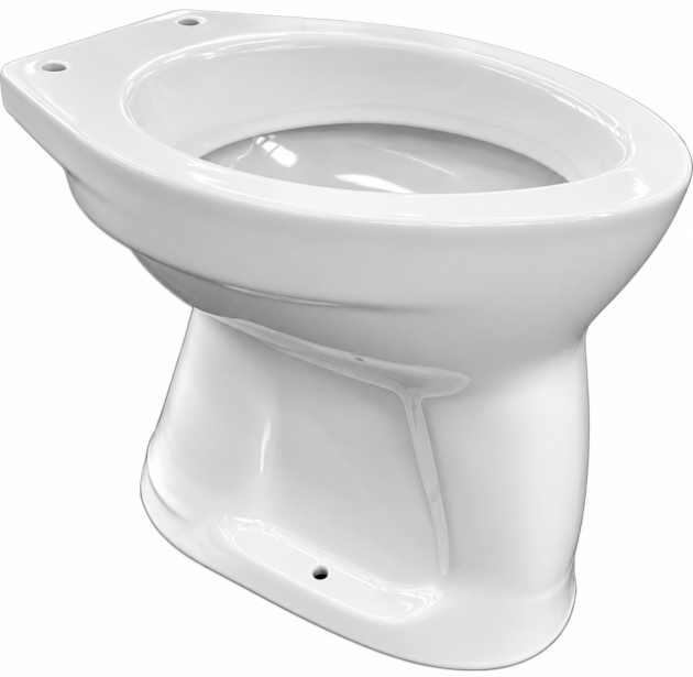 NOVO-BOCH Stand-WC Abgang Boden AO innen senkrecht WEISS Toilette Klosett WC-Becken Standtoilette Flachspüler Bodenabgang Bodenanschluss