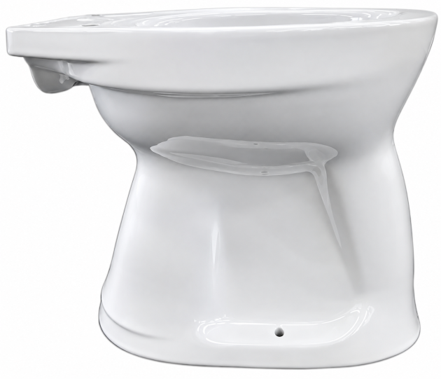 NOVO-BOCH Stand-WC Abgang Boden AO innen senkrecht WEISS Toilette Klosett WC-Becken Standtoilette Flachspüler Bodenabgang Bodenanschluss