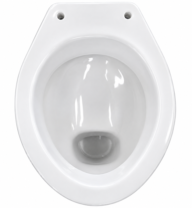 NOVO-BOCH Stand-WC Abgang Boden AO innen senkrecht WEISS Toilette Klosett WC-Becken Standtoilette Flachspüler Bodenabgang Bodenanschluss