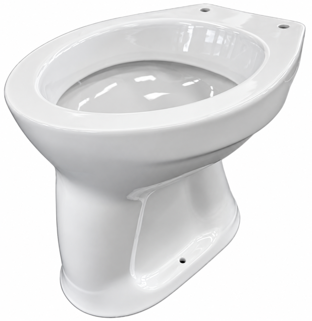NOVO-BOCH Stand-WC Abgang Boden AO innen senkrecht WEISS Toilette Klosett WC-Becken Standtoilette Flachspüler Bodenabgang Bodenanschluss