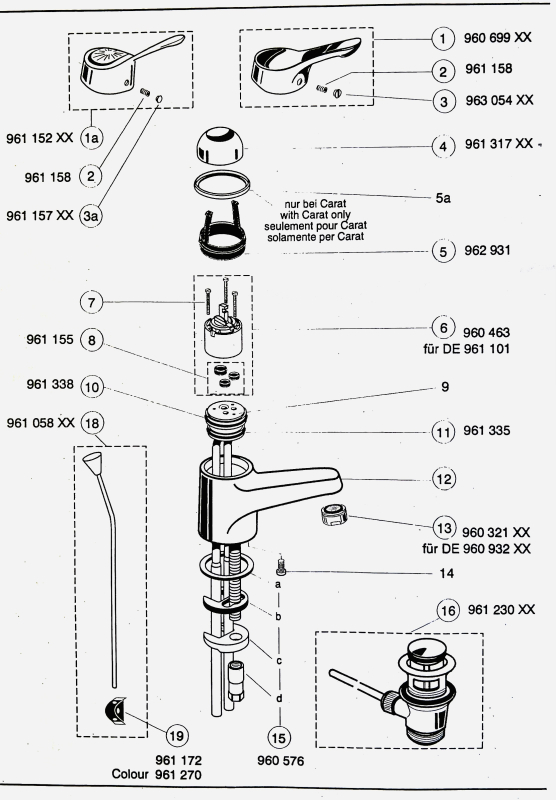IDEAL STANDARD Ceramix Waschbeckenarmatur CHROM