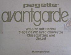 Pagette Avantgarde WC-Cover in IVORY  INDISCHELFENBEIN