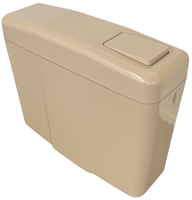 SANIT Brillant 926 Spülkasten Bahamabeige Beige Aufputzspülkasten Start-Stop 6–9L Aufputz Toilettenspülung Kastenspüler Klospülung