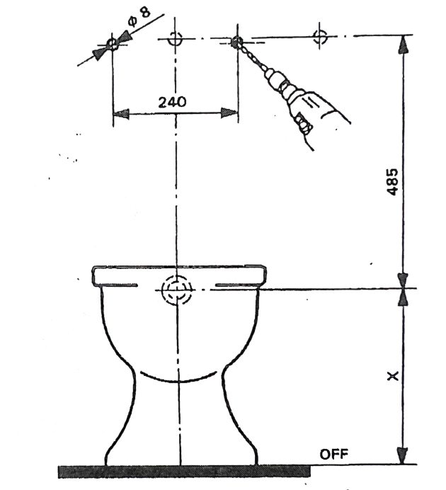 SANIT Brillant 926 Spülkasten Bahamabeige Beige Aufputzspülkasten Start-Stop 6–9L Aufputz Toilettenspülung Kastenspüler Klospülung