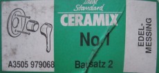 Ceramix No.1 Unterputz-Armatur Duscharmatur Brausebatterie Edelmessing