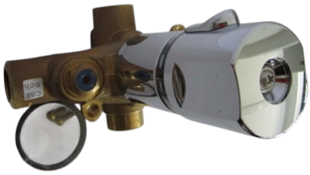 Idealtherm Junior Thermostat Unterputz-Armatur Duscharmatur Chrom Duschthermostat Chrom, UP Duscharmatur, Brausethermostat, Einbau-Thermostat, Badarmatur Chrom