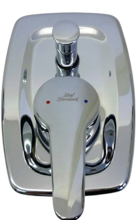 Ceradisc Unterputz-Badewannenarmatur Badebatterie Chrom mit Umstellknopf Wasserhahn, Mischbatterie, Mischer Sanitärarmatur