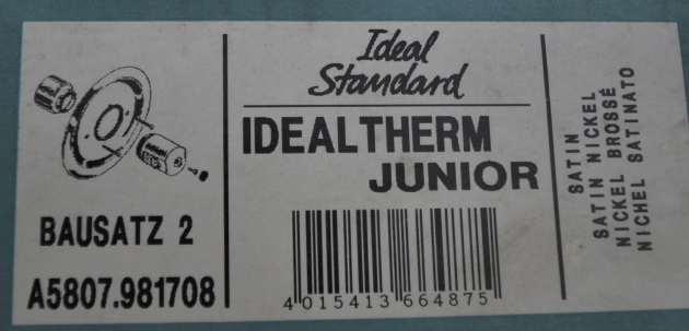 Bausatz 2 - Idealux Junior Oberteile Armatur Thermostat Satin