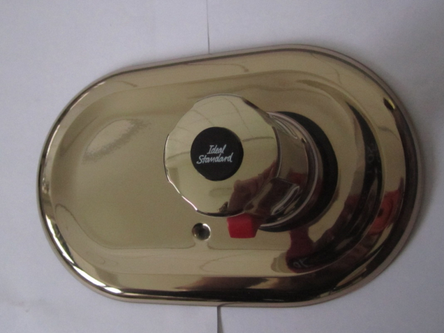 Bausatz 2 Idealux Junior Oberteile Unterputz Thermostat Edelmessing