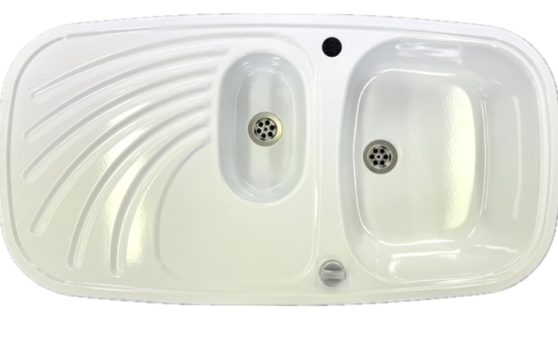 RIEBER Samba Spüle Weiss 96 x 50 cm B-R