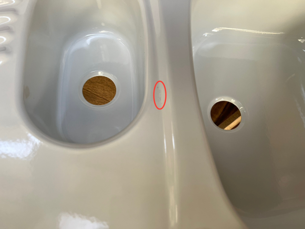 RIEBER Samba Spüle Weiss 96 x 50 cm B-R