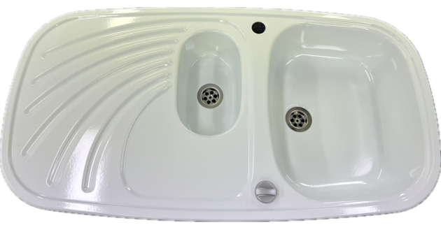 RIEBER Samba Spüle Weiss 96 x 50 cm B-R