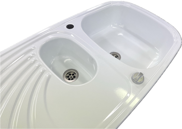 RIEBER Samba Spüle Weiss 96 x 50 cm B-R