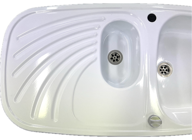 RIEBER Samba Spüle Weiss 96 x 50 cm B-R