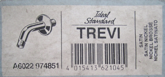 Ideal Standard TREVI Wandanschluss Duschkopf Kopfbrause Edelmatt Satin