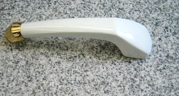 Damixa Handbrause Duschkopf Brausekopf Kopfbrause Weiss / Gold