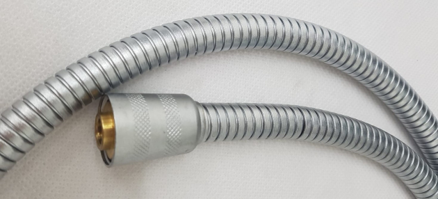 Damixa Brauseschlauch Duschschlauch Chrom-Matt Velourchrom, Edelmatt 150 cm