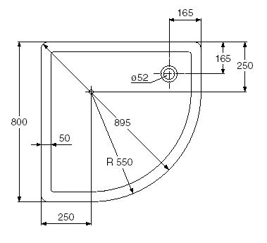IDEAL STANDARD Duschwanne Stream 80x80 EDELWEISS