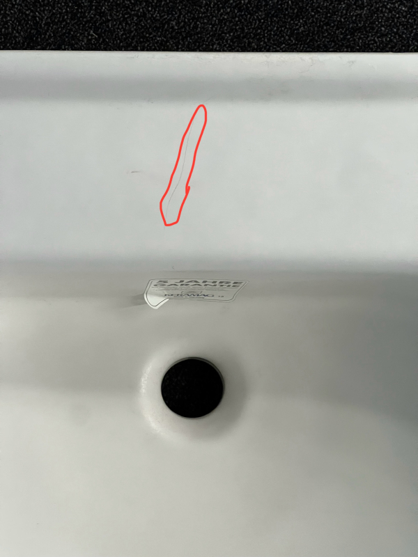 Renova Nr. 1 Waschtisch Waschbecken Edelweiss 65 x 50 cm