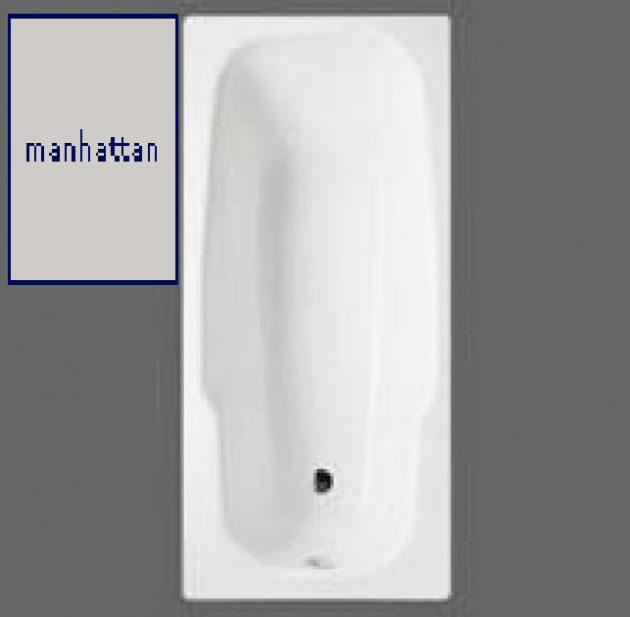 Bette Stern Badewanne 170 x 80 cm MANHATTAN GRAU Antirutsch Griffbohrungen