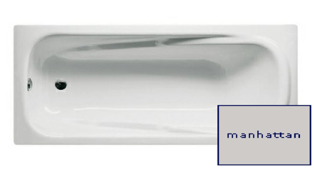 BETTE BelBette Badewanne 170 x 75 cm MANHATTAN GRAU