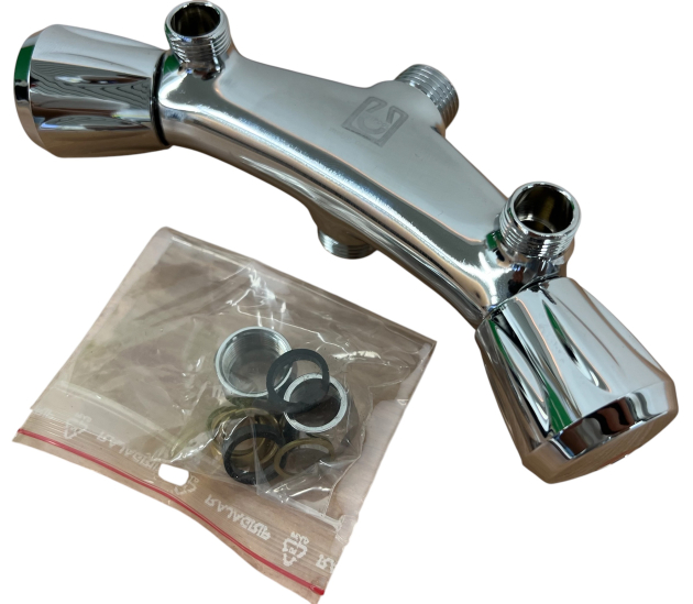 HOTPOOL Niederdruckarmatur für Übertisch Heißwasserspeicher Chrom Warmwassergeräte Wandarmatur Obertischmontage