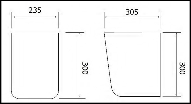 Aqva Zone Plus Halbsäule 011737200 WEISS