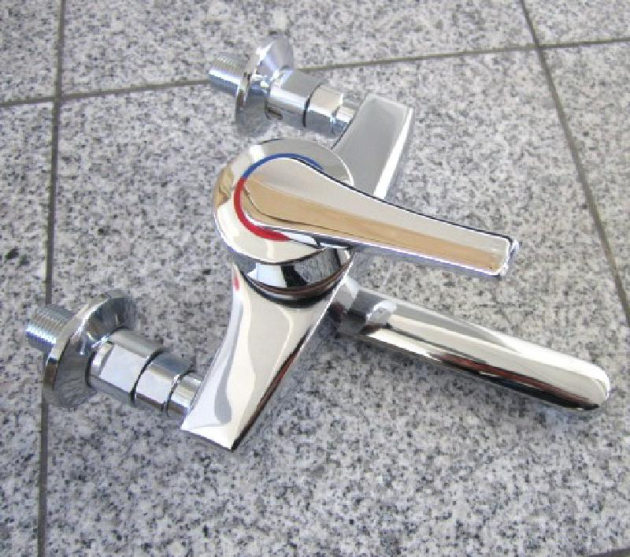 Kugler Auslauf Wand-Armatur Küchenarmatur CHROM