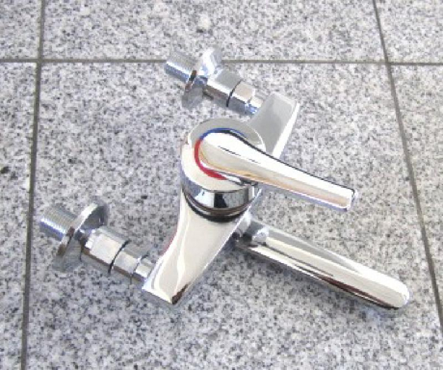 Kugler Auslauf Wand-Armatur Küchenarmatur CHROM