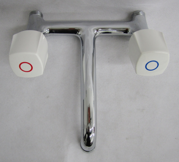 Egro Wandarmatur Küchenarmatur Spültischarmatur Chrom Weiss