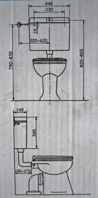 ABUSTAR Spülkasten EDELWEISS