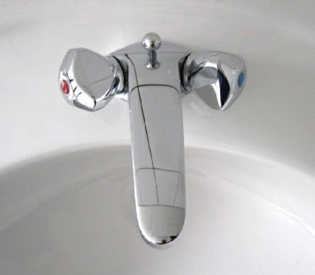 IDEAL STANDARD Euroflow Zweigriff Waschtischarmatur Chrom