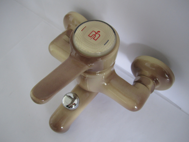 NEWFORM Badewannenarmatur Armatur Beige Braun geflammt