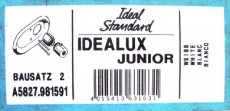 Bausatz 2 - Idealux Junior Oberteile Unterputz Thermostat Weiss