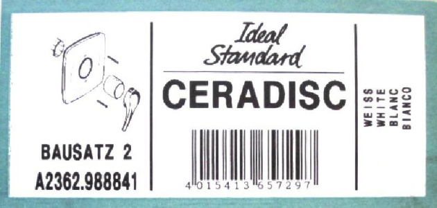 Bausatz 2 - Ceradisc Unterputz-Duscharmatur Brausebatterie Weiss