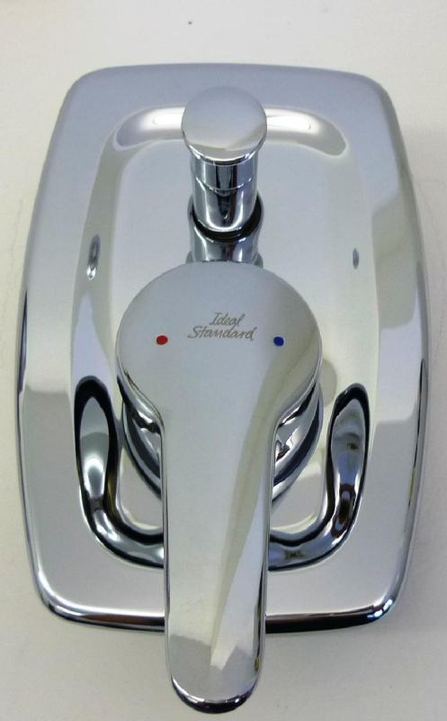 Bausatz 2 - Ceradisc Oberteile Unterputz-Badewannenarmatur Chrom