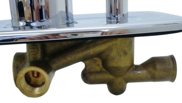 Bausatz 2 - Ceradisc Oberteile Unterputz-Badewannenarmatur Chrom Unterputz Badewannenarmatur, UP Wannenarmatur, Badewannenarmatur Unterputz Chrom