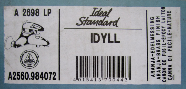 IDEAL STANDARD Idyll Badewannenarmatur Aranja Edelmessing