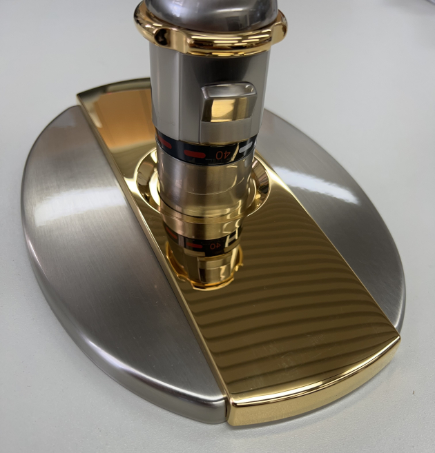 Bausatz 2 - Idealtherm Ceratop Oberteile Unterputz-Duscharmatur Satin Gold