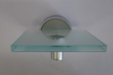 Ideal Standard wandhängende Glas-Schale Ablage Chrom Kristallglas