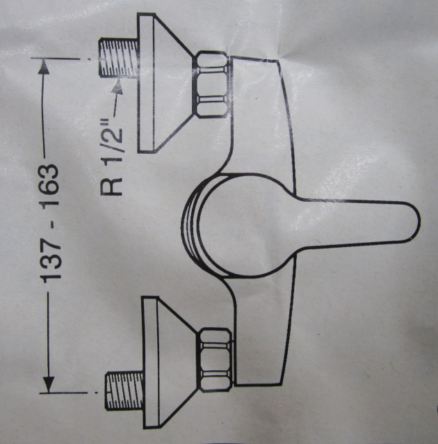 IDEAL STANDARD Ceramix No.1 Duschwannenarmatur EDELMESSING