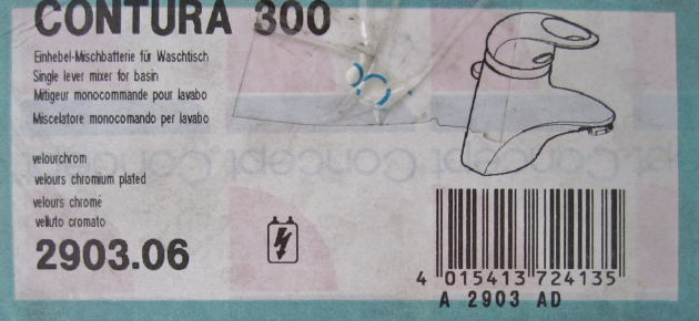 Contura 300 Waschbeckenarmatur Niederdruck in Chrom-Matt Velourchrom