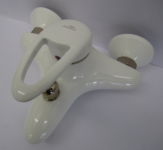 IDEAL STANDARD Idyll Badewannenarmatur Weiss Edelmessing