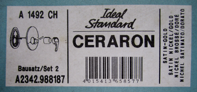 Bausatz 2 - Ceraron Unterputz Duschwannenarmatur Duscharmatur Satin Gold